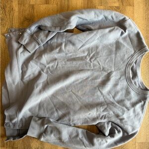 Abercrombie & Fitch Gray Fleece Crewneck